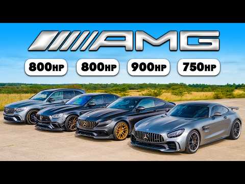 Видео: Кто победит в заезде: AMG C63 на 900л.с  против GTR, E63 и GLC 63
