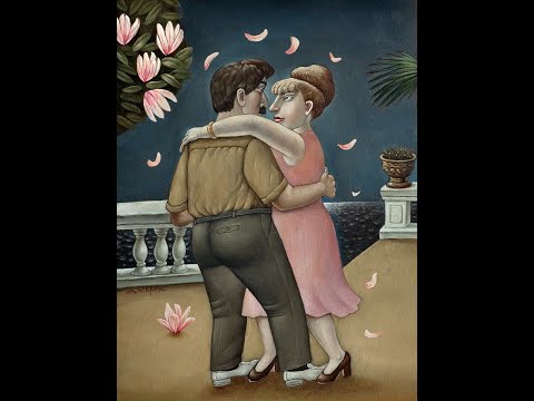 Видео: "Встреча с любимой женщиной..." Ироничные картины Анжелы Джерих.