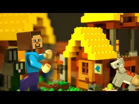 Видео: Фермерский Коттедж для LEGO НУБика Майнкрафт LEGO Minecraft