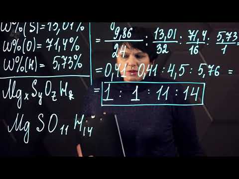Видео: Установление эмпирической и молек. формул по массовым долям элем., входящих в состав в-ва. 10 класс.