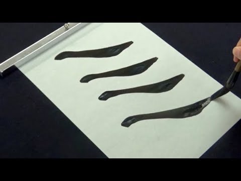 Видео: Китайская и японская каллиграфия | Учебник почерка | для начинающих