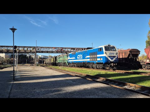 Видео: Тепловозы ТЭ33АС-3004 / ЧМЭ3-5534 со сплоткой тепловозов