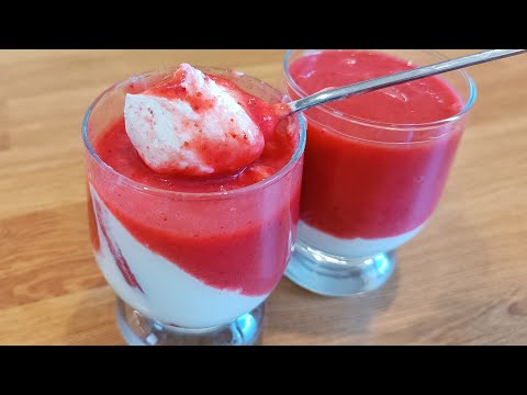 Видео: ДИЕТИЧЕСКИЙ ТВОРОЖНЫЙ ДЕСЕРТ с клубникой и бананом