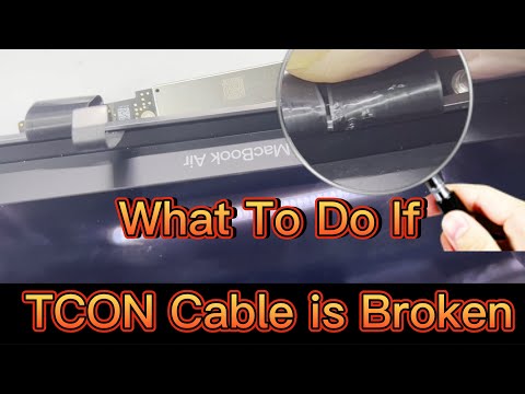Видео: Кабель TCON LCD на Macbook Air 2020 A2179 сломан. Нет руководства по ремонту дисплея.