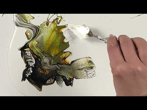 Видео: Негативное пространство и брызги — три метода с использованием техники sheleeart bloom, абстрактн...