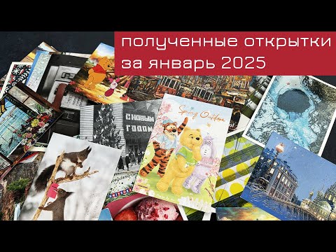 Видео: Обзор входящих открыток за январь 2025