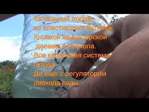 Видео: Капельный полив из пластиковых бутылок гениально и просто