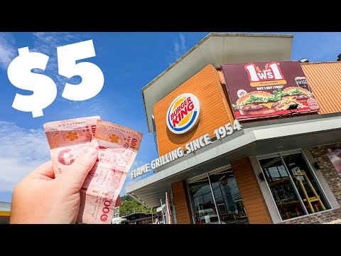 Видео: Burger King за $5 в Таиланде