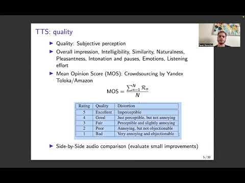 Видео: Обработка аудио. Лекция 6. Text-to-speech: Tacotron, FastSpeech, Guided Attention