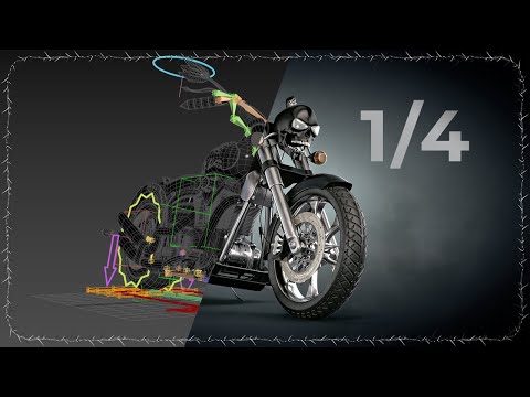 Видео: Анимируем мотоцикл в 3ds max #1/4