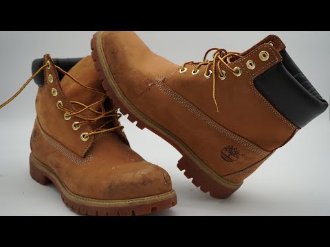 Видео: Клиент слишком усердно развлекался | Реставрация ботинок Timberland!