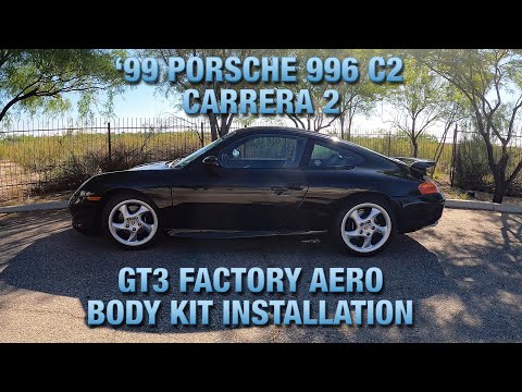 Видео: Установка обвеса GT3 на Porsche 1999 года с пробегом 7800 миль!