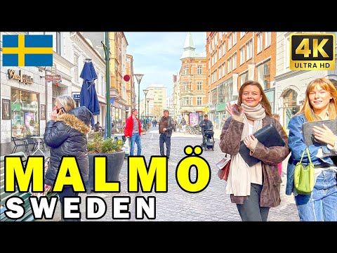 Видео: Мальмё 🇸🇪 Швеция. Пешеходная экскурсия по городу в Мальмё, Швеция | 4K HDR 60 квс