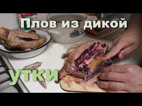 Видео: Рецепт. Плов из дикой утки, без масел.