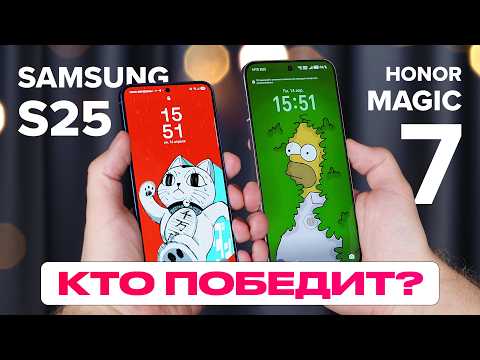 Видео: Кто лучше? Samsung S25 против Honor Magic 7 / Обзор / Сравнение