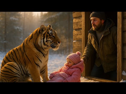 Видео: Тигрица доставила замёрзшего ребёнка егерю на рассвете, но то что полосатая сделала дальше ошеломило