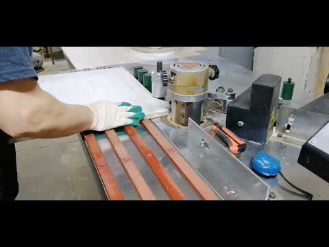 Видео: Кромкооблицовочный станок Filato FL-91 в работе с объяснением