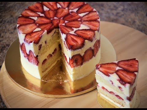 Видео: Клубничный торт "Фрезье" * Fraisier Cake
