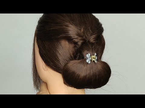 Видео: Урок по созданию элегантного низкого пучка ✨