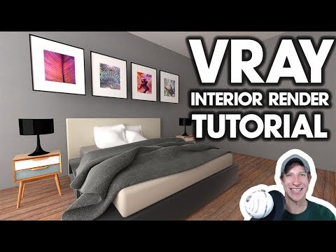 Видео: Учебное пособие по визуализации интерьера Vray — легко следовать!
