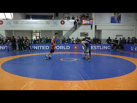 Видео: ВОЛЬНАЯ БОРЬБА. Чемпионат Кыргызстана-2025 (U-17). День 1 Мат В