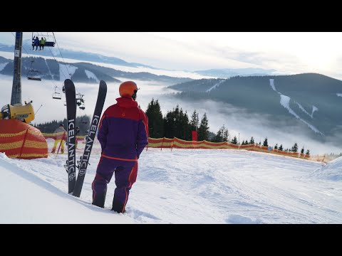 Видео: Сделал круг по Буковель на новых Лыжах | Лучший маршрут для катания | Сезон 2021-2022 Bukovel