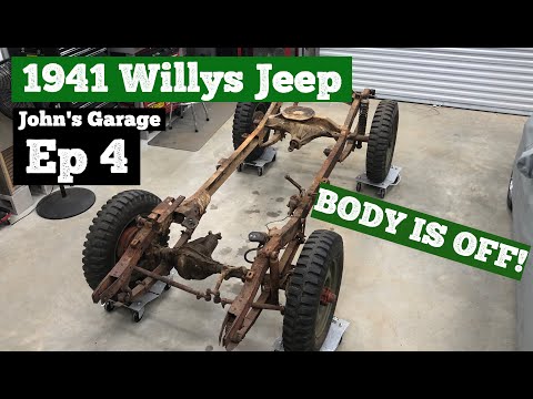 Видео: КУЗОВ ОТКЛЮЧЕН -- Проект Willys Jeep 1941 года: эпизод 4