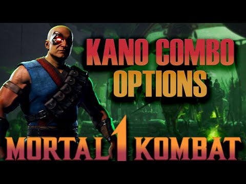 Видео: Как комбить с Кано в Мортал Комбат 1? - Kano combo options in MK1