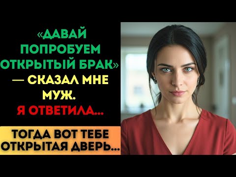 Видео: «Давай попробуем открытый брак», — сказал муж. Я ответила: «Вот тебе открытая дверь»...
