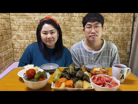 Видео: Мукбанг/ Кореец впервые пробует долму/ Почему я не работаю/