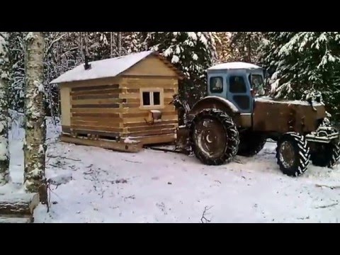 Видео: Т-40АМ на спарке работа в лесу