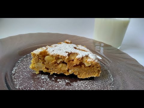 Видео: Шарлотка из цельнозерновой и овсяной муки/ Легкая шарлотка с яблоками