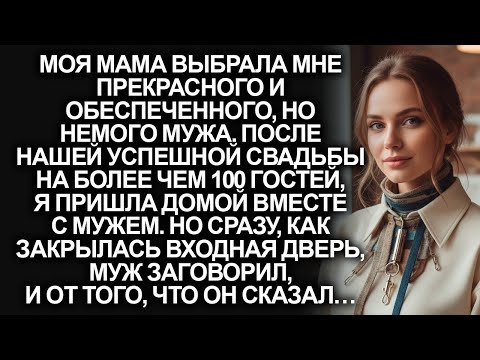 Видео: После того как я вышла замуж за немого мужа, он заговорил, когда мы пришли домой…