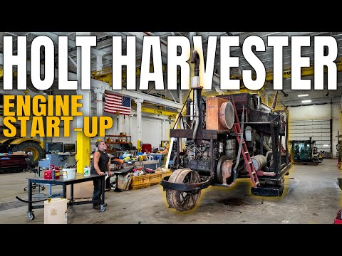 Видео: Замороженный комбайн Holt 1920 года вернулся к жизни