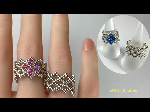 Видео: Кольцо с вязаным узором