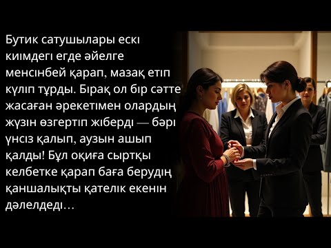 Видео: Бутик сатушылары егде жастағы әйелге күліп тұрды, бірақ ол бір нәрсе жасаған кезде — бәрі аузын ашып