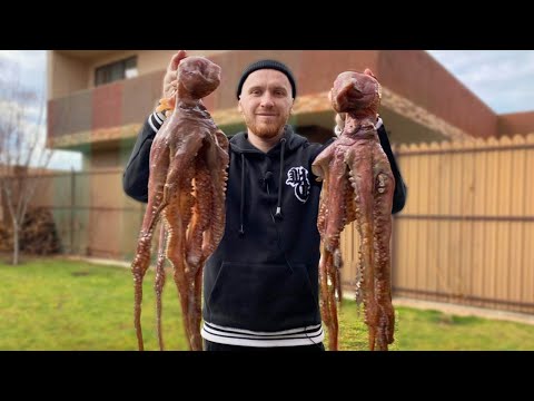 Видео: Осьминог на гриле