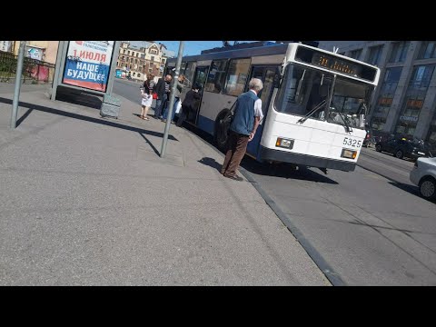 Видео: Троллейбус, маршрут №38 ВМЗ-5298-22 б.5325 + сход с линии (20.06.2020) Санкт-Петербург