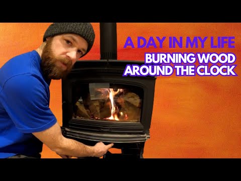 Видео: Сжигание дров ночью — целый день эксплуатации дровяной печи