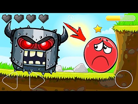 Видео: Красный Шар - мод на игру БОССОМ на уровне ! Red Ball 4 mod 100 square шарик   от Спуди !