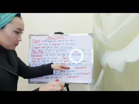 Видео: Modal verbs:can,might,must,should.../Модальды етистиктер:миндетти,жасай алу...