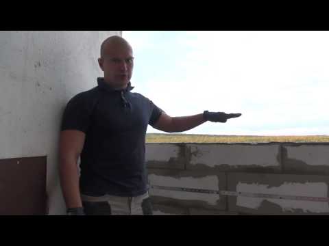 Видео: Пеноблоки, армирование и укрепление. Кладка из пеноблоков на балконе и лоджии. Остекление лоджии.