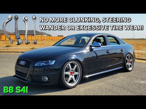 Видео: ЗАМЕНА ПЕРЕДНИХ ВЕРХНИХ И НИЖНИХ РЫЧАГОВ ПОДВЕСКИ на моем Audi B8 S4 2010 года с турбонаддувом и ...
