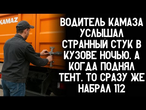 Видео: Водитель КамАЗа услышал странный стук в кузове ночью, а когда поднял тент, то сразу же набрал 112