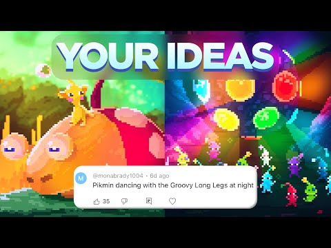 Видео: ВОПЛОЩАЕМ ВАШИ ИДЕИ! | Pikmin 4 ПИКСЕЛЬНЫЕ ИЛЛЮСТРАЦИИ