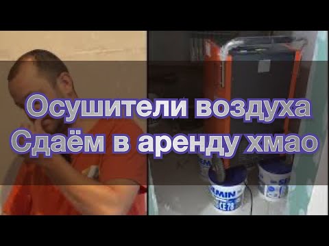 Видео: Осушитель воздуха аспро aspro и тротек trotec, аренда осушителя Сургут, собрать влагу воду, затопило