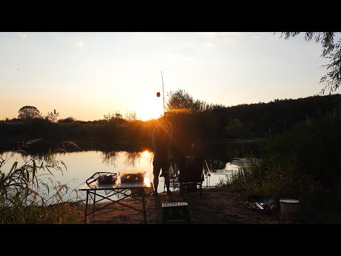 Видео: Рыбалка на сутки на реке / Северский Донец