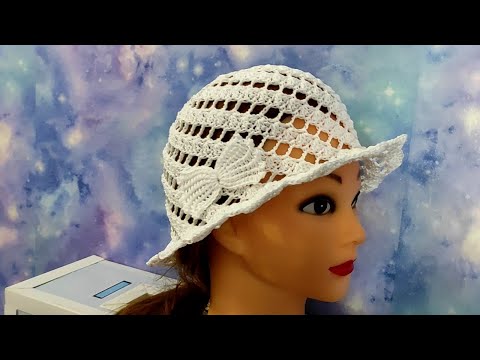 Видео: Панамка-шляпка крючком. ПАНАМА, подробный М.К.