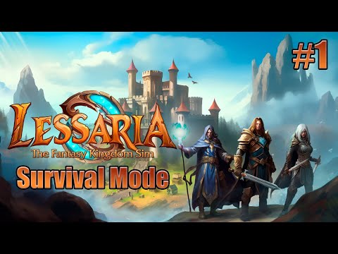 Видео: Lessaria: Fantasy Kingdom Sim. Первый взгляд. RTS в стиле Majesty! Выживание. #1