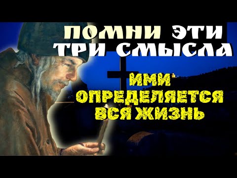 Видео: Помни эти три смысла. Ими определяется вся жизнь! -  преподобный Нектарий Оптинский